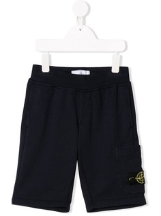 Stone Island Junior спортивные шорты с нашивкой-логотипом