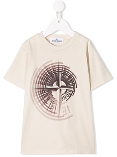 Stone Island Junior футболка с принтом логотипа