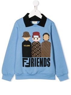 Fendi Kids джемпер с узором Friends