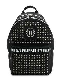 Philipp Plein Junior рюкзак с принтом логотипа и заклепками