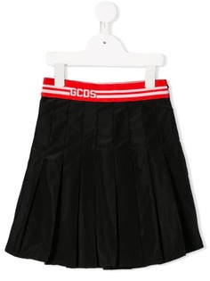 Gcds Kids плиссированная мини-юбка с логотипом