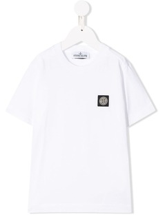 Stone Island Junior футболка с нашивкой-логотипом