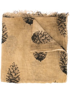 Uma Wang шарф с принтом сосновых шишек