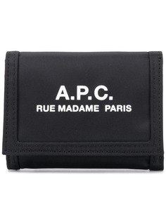 A.P.C. кошелек с принтом логотипа