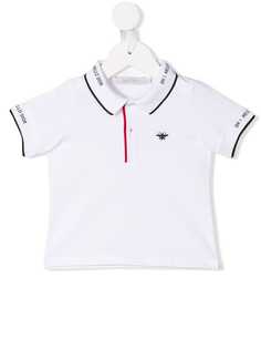 Baby Dior рубашка-поло с вышитым логотипом