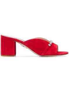 Miu Miu мюли с кристаллами