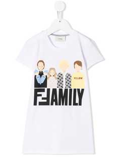 Fendi Kids футболка FF Family
