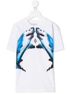 Marcelo Burlon County Of Milan Kids футболка с принтом акулы