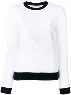 Versus свитер с контрастной отделкой и логотипом