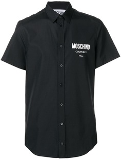Moschino рубашка с принтом логотипа