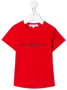 Givenchy Kids классическая футболка с логотипом