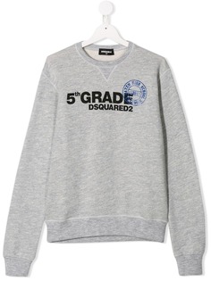 Dsquared2 Kids толстовка с принтом 5th grade