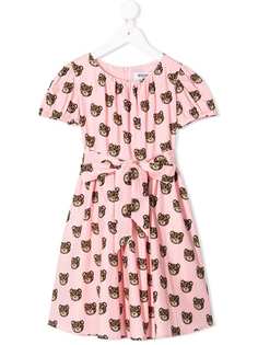 Moschino Kids платье с леопардовым принтом