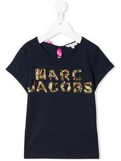 Little Marc Jacobs футболка с декорированным логотипом