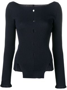 Eudon Choi cut-out detail knitted top