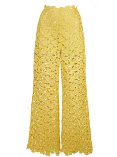 Rosie Assoulin floral lace trousers