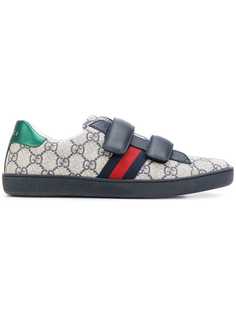Gucci Kids кроссовки с узором в виде логотипов и полосками