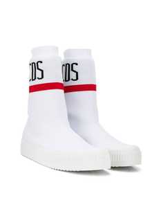 Gcds Kids TEEN logo sock sneakers