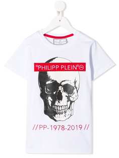 Philipp Plein Junior футболка с графическим принтом