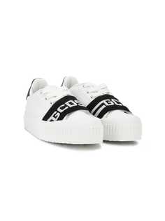Gcds Kids logo strap sneakers