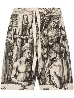 JW Anderson Durer Printed Linen Shorts