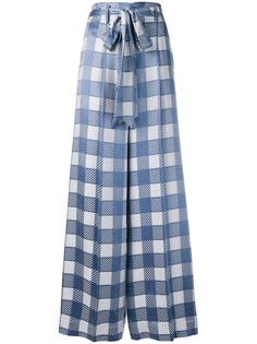 Temperley London Lena check trousers