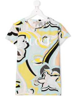 Emilio Pucci Junior футболка с цветочным принтом
