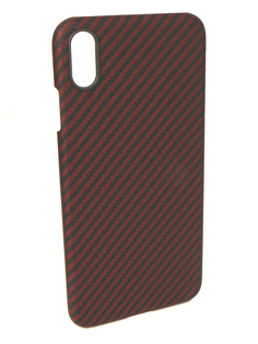 Аксессуар Чехол для APPLE iPhone XS Max Pitaka Aramid Case Black-Red KI9003XM
