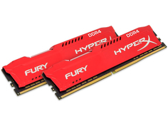 Модуль памяти Kingston HyperX Fury Red DDR4 DIMM 3200MHz PC4-25600 CL18 - 16Gb KIT (2x8Gb) HX432C18FR2K2/16