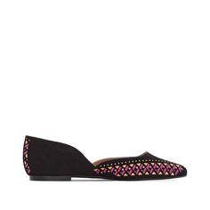Балетки с шитьем La Redoute Collections