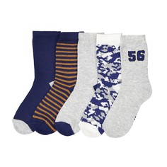 Носки с рисунком, комплект из 5 пар La Redoute Collections