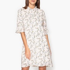 Платье летящее с рисунком и длинными рукавами PYRUS Essentiel Antwerp