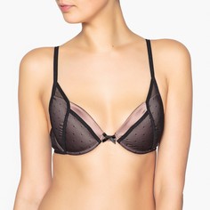 Бюстгальтер из сатина с вышивкой гладью La Redoute Collections