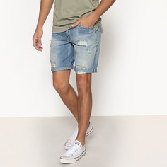 Бермуды джинсовые с эффектом destroy La Redoute Collections