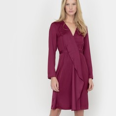 Платье с запахом с длинными рукавами La Redoute Collections