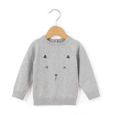 Пуловер с круглым вырезом из тонкого трикотажа La Redoute Collections