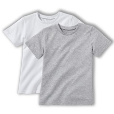 2 футболки однотонные, 3-12 лет La Redoute Collections
