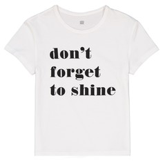 Футболка с надписью dont forget to shine, 3-12 лет La Redoute Collections