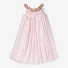 Платье с блестками на вырезе, 3-12 лет La Redoute Collections