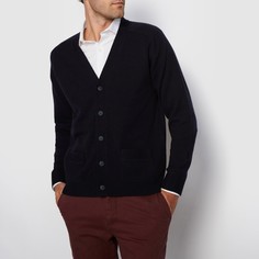 Кардиган с застежкой на пуговицы PHILIPPE, 100% шерсть ягненка La Redoute Collections