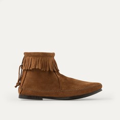 Ботильоны с бахромой, из замшевой кожи Minnetonka