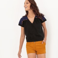 Блузка эластичная с вышивкой La Redoute Collections