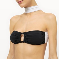 Верх от купальника двухцветный, форма бандо Inès Olyme Marcadal x La Redoute