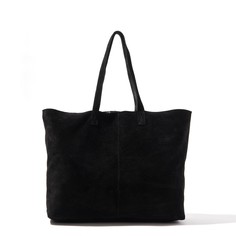 Сумка-шоппер кожаная двусторонняя La Redoute Collections