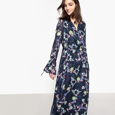 Платье длинное с цветочным принтом, c длинными рукавами La Redoute Collections