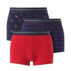 3 трусов-боксеров из трикотажа джерси стретч, 95% хлопка La Redoute Collections