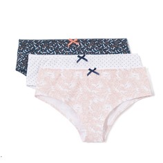 Трусы-шорты из хлопка с рисунком, 3 шт. La Redoute Collections