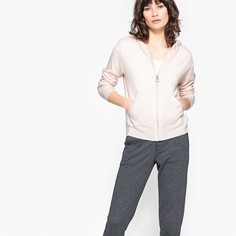 Кардиган на молнии с капюшоном из кашемира La Redoute Collections
