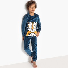 Пижама из велюра, 3-12 лет La Redoute Collections