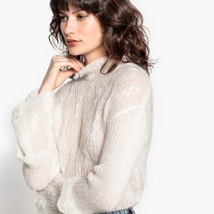 Пуловер-водолазка из мохера с расклешенными рукавами Mademoiselle R